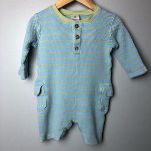 Hanna Andersson 80 waffle knit bodysuit romper